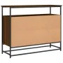 Brown oak engineered wood sideboard 100x35x80 cm by , Sideboards - Ref: Foro24-835543, Price: 85,40 €, Discount: %