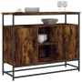 Smoked oak engineered wood sideboard 100x35x80 cm by , Sideboards - Ref: Foro24-835541, Price: 82,06 €, Discount: %