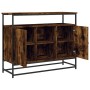 Smoked oak engineered wood sideboard 100x35x80 cm by , Sideboards - Ref: Foro24-835541, Price: 82,06 €, Discount: %
