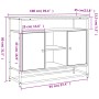 Smoked oak engineered wood sideboard 100x35x80 cm by , Sideboards - Ref: Foro24-835541, Price: 82,06 €, Discount: %