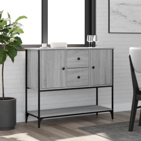 Aparador de madera de ingeniería gris Sonoma 100x36x85 cm by , Sideboards - Ref: Foro24-835557, Price: 95,54 €, Discount: %