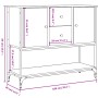 Aparador de madera de ingeniería gris Sonoma 100x36x85 cm by , Sideboards - Ref: Foro24-835557, Price: 95,54 €, Discount: %