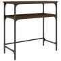 Mesa consola madera de ingeniería marrón roble 75x35,5x75 cm de , Mesas auxiliares - Ref: Foro24-834054, Precio: 43,72 €, Des...