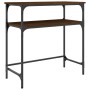 Mesa consola madera de ingeniería marrón roble 75x35,5x75 cm de , Mesas auxiliares - Ref: Foro24-834054, Precio: 44,21 €, Des...