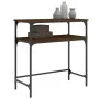 Mesa consola madera de ingeniería marrón roble 75x35,5x75 cm de , Mesas auxiliares - Ref: Foro24-834054, Precio: 43,72 €, Des...