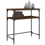 Mesa consola madera de ingeniería marrón roble 75x35,5x75 cm de , Mesas auxiliares - Ref: Foro24-834054, Precio: 44,21 €, Des...