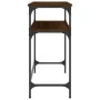 Mesa consola madera de ingeniería marrón roble 75x35,5x75 cm de , Mesas auxiliares - Ref: Foro24-834054, Precio: 43,72 €, Des...