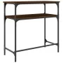 Mesa consola madera de ingeniería marrón roble 75x35,5x75 cm de , Mesas auxiliares - Ref: Foro24-834054, Precio: 43,72 €, Des...