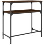 Mesa consola madera de ingeniería marrón roble 75x35,5x75 cm de , Mesas auxiliares - Ref: Foro24-834054, Precio: 44,21 €, Des...
