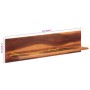 Estantes de pared 2 unidades madera maciza acacia 112x20x26 cm de , Estantes y estanterías - Ref: Foro24-356248, Precio: 130,...