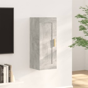 Concrete gray engineered wood wall cabinet 35x34x90 cm by , Shelves and shelves - Ref: Foro24-812469, Price: 49,44 €, Discoun...