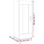 Concrete gray engineered wood wall cabinet 35x34x90 cm by , Shelves and shelves - Ref: Foro24-812469, Price: 48,84 €, Discoun...