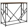 Konsolentisch aus eichenbraunem Holzwerkstoff, 100 x 40 x 80 cm von , Seitentische - Ref: Foro24-834119, Preis: 54,60 €, Raba...