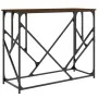 Oak brown engineered wood console table 100x40x80 cm by , Side tables - Ref: Foro24-834119, Price: 53,92 €, Discount: %