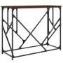 Konsolentisch aus eichenbraunem Holzwerkstoff, 100 x 40 x 80 cm von , Seitentische - Ref: Foro24-834119, Preis: 54,60 €, Raba...