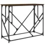 Oak brown engineered wood console table 100x40x80 cm by , Side tables - Ref: Foro24-834119, Price: 53,92 €, Discount: %