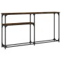 Konsolentisch aus geräuchertem Eichenholzwerkstoff, 145 x 22,5 x 75 cm von , Seitentische - Ref: Foro24-834097, Preis: 49,03 ...