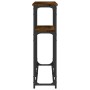 Smoked oak engineered wood console table 145x22.5x75 cm by , Side tables - Ref: Foro24-834097, Price: 49,03 €, Discount: %