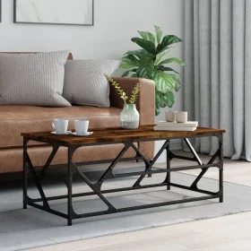 Couchtisch aus geräuchertem Eichensperrholz, 100 x 50 x 40 cm von , Couchtisch - Ref: Foro24-834127, Preis: 51,82 €, Rabatt: %