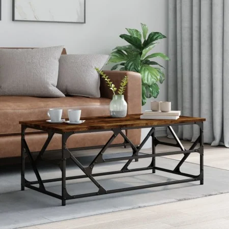 Mesa de centro madera contrachapada roble ahumado 100x50x40 cm de , Mesas de centro - Ref: Foro24-834127, Precio: 51,82 €, De...
