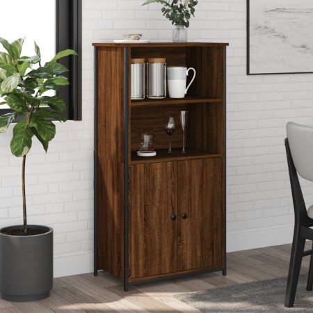Hohes Sideboard aus braunem Eichensperrholz, 62 x 36 x 121,5 cm von , Sideboards - Ref: Foro24-834214, Preis: 76,29 €, Rabatt: %