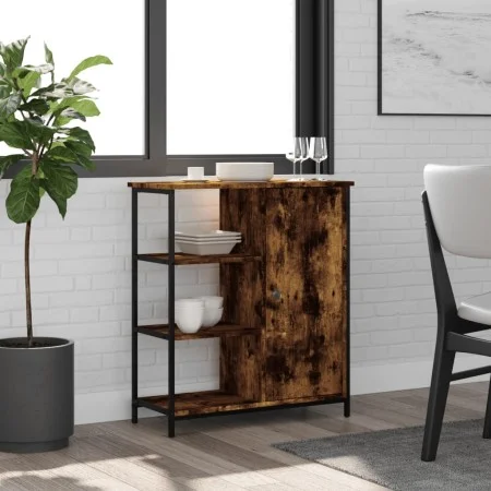 Smoked oak engineered wood sideboard 70x30x80 cm by , Sideboards - Ref: Foro24-835491, Price: 57,86 €, Discount: %