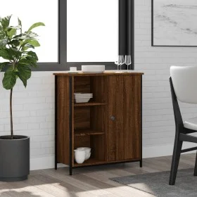 Oak brown engineered wood sideboard 70x30x80 cm by , Sideboards - Ref: Foro24-835498, Price: 60,94 €, Discount: %