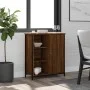 Oak brown engineered wood sideboard 70x30x80 cm by , Sideboards - Ref: Foro24-835498, Price: 60,94 €, Discount: %