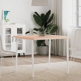 Tablero de mesa cuadrado de madera maciza de haya 80x80x2,5 cm de , Tableros para mesas - Ref: Foro24-355958, Precio: 89,00 €...