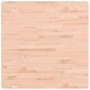 Square solid beech wood table top 80x80x4 cm by , Table tops - Ref: Foro24-355964, Price: 118,29 €, Discount: %