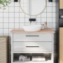Badezimmerarbeitsplatte aus massivem Buchenholz, 100 x 50 x 1,5 cm von , Arbeitsplatten - Ref: Foro24-355985, Preis: 60,15 €,...