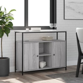 Aparador de madera de ingeniería gris Sonoma 100x35x80 cm de , Aparadores - Ref: Foro24-835502, Precio: 99,62 €, Descuento: %
