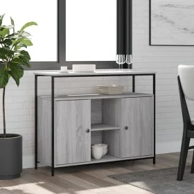 Sonoma gray engineered wood sideboard 100x35x80 cm by , Sideboards - Ref: Foro24-835502, Price: 98,02 €, Discount: %