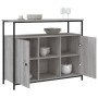 Sonoma graues Sideboard aus Holzwerkstoff, 100 x 35 x 80 cm von , Sideboards - Ref: Foro24-835502, Preis: 99,62 €, Rabatt: %