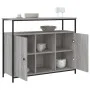 Sonoma gray engineered wood sideboard 100x35x80 cm by , Sideboards - Ref: Foro24-835502, Price: 98,02 €, Discount: %