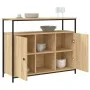 Sonoma Oak Engineered Wood Sideboard 100x35x80 cm by , Sideboards - Ref: Foro24-835500, Price: 94,14 €, Discount: %