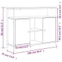 Sonoma Oak Engineered Wood Sideboard 100x35x80 cm by , Sideboards - Ref: Foro24-835500, Price: 94,14 €, Discount: %