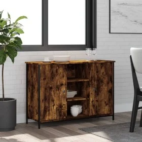 Smoked oak engineered wood sideboard 100x35x70 cm by , Sideboards - Ref: Foro24-835516, Price: 81,08 €, Discount: %