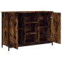 Smoked oak engineered wood sideboard 100x35x70 cm by , Sideboards - Ref: Foro24-835516, Price: 82,21 €, Discount: %
