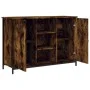 Smoked oak engineered wood sideboard 100x35x70 cm by , Sideboards - Ref: Foro24-835516, Price: 81,08 €, Discount: %