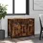 Smoked oak engineered wood sideboard 100x35x70 cm by , Sideboards - Ref: Foro24-835521, Price: 96,59 €, Discount: %