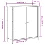 Aparador de madera de ingeniería gris Sonoma 70x30x80 cm de , Aparadores - Ref: Foro24-835537, Precio: 64,67 €, Descuento: %