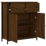 Oak brown engineered wood sideboard 70x30x80 cm by , Sideboards - Ref: Foro24-835528, Price: 76,50 €, Discount: %