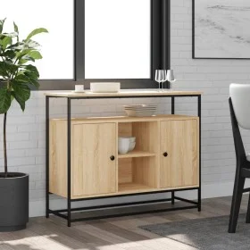 Sonoma Oak Engineered Wood Sideboard 100x35x80 cm by , Sideboards - Ref: Foro24-835540, Price: 87,22 €, Discount: %