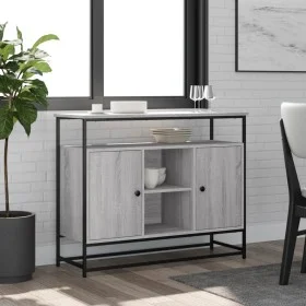 Sonoma gray engineered wood sideboard 100x35x80 cm by , Sideboards - Ref: Foro24-835542, Price: 100,01 €, Discount: %