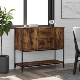 Sideboard aus geräuchertem Eichenholzwerkstoff, 100 x 36 x 85 cm von , Sideboards - Ref: Foro24-835556, Preis: 84,10 €, Rabat...