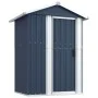 Garden shed anthracite galvanized steel 126x97.5x177 cm by , Sheds - Ref: Foro24-316235, Price: 143,92 €, Discount: %