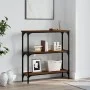 Oak brown engineered wood console table 75x22.5x75 cm by , Side tables - Ref: Foro24-834034, Price: 44,25 €, Discount: %