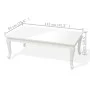 Couchtisch 115x65x42 cm weiß mit Glanz von vidaXL, Couchtisch - Ref: Foro24-243381, Preis: 222,64 €, Rabatt: %