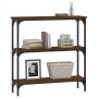 Oak brown engineered wood console table 75x22.5x75 cm by , Side tables - Ref: Foro24-834034, Price: 44,95 €, Discount: %